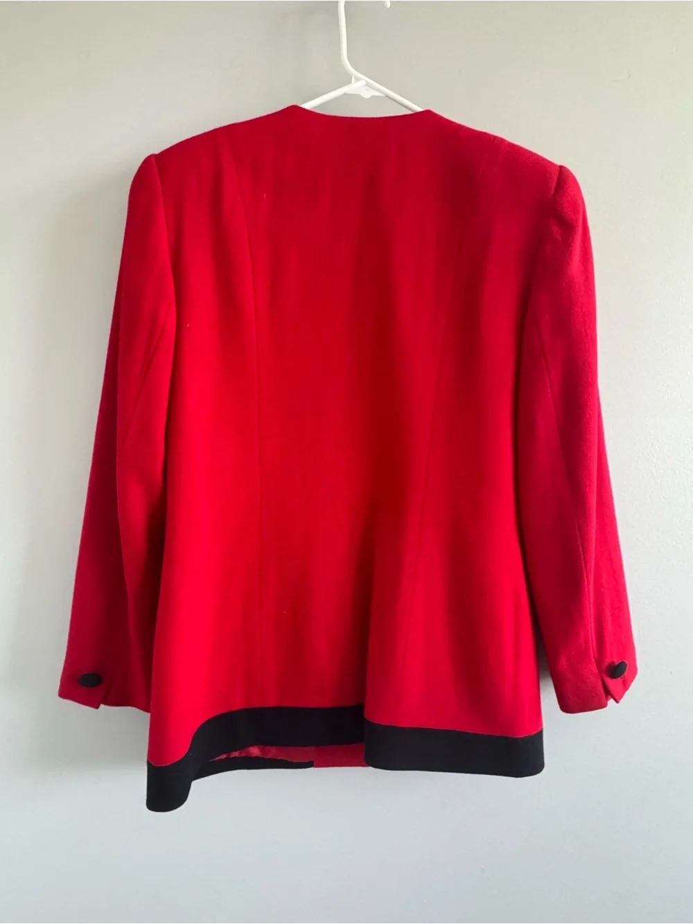 Christian Dior Vintage VTG Red Pure Wool Suit Jacket Y2K 90’s Women’s 10