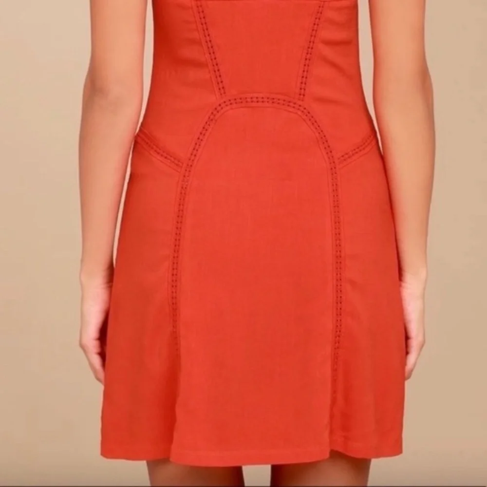 INTIMATELY FREE PEOPLE Beyond Me Red Mini‎ Dress