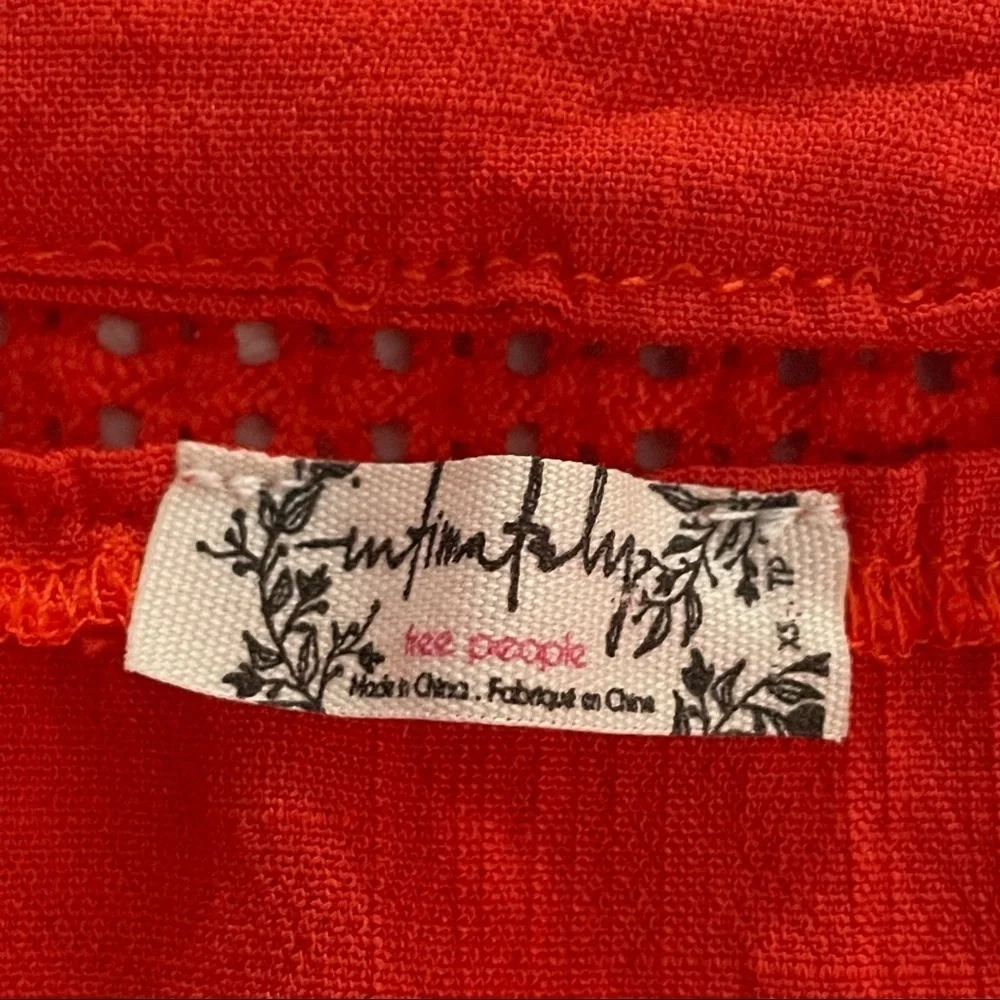 INTIMATELY FREE PEOPLE Beyond Me Red Mini‎ Dress
