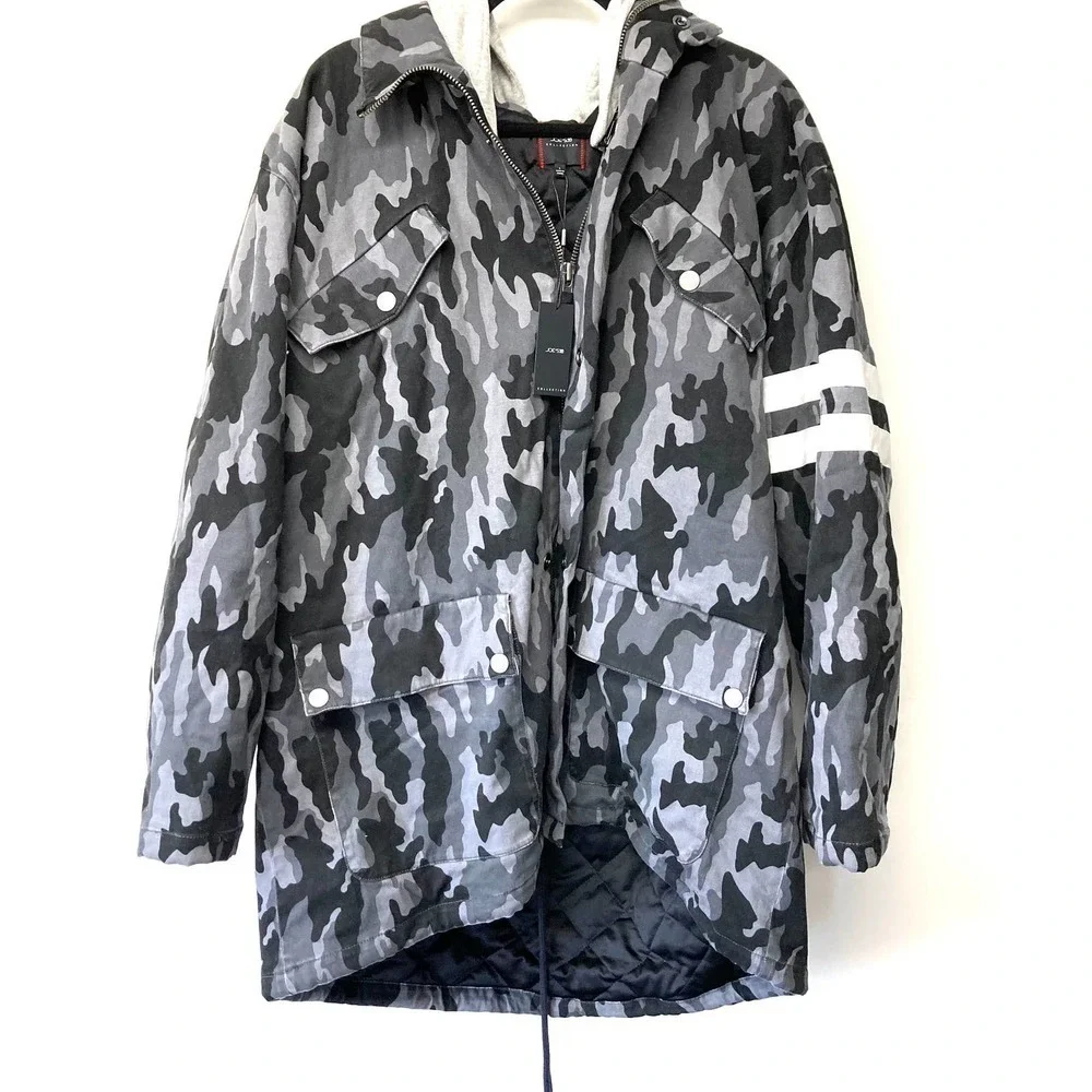NWT Joe's Jeans Men's Hooded Camo Parka Jacket