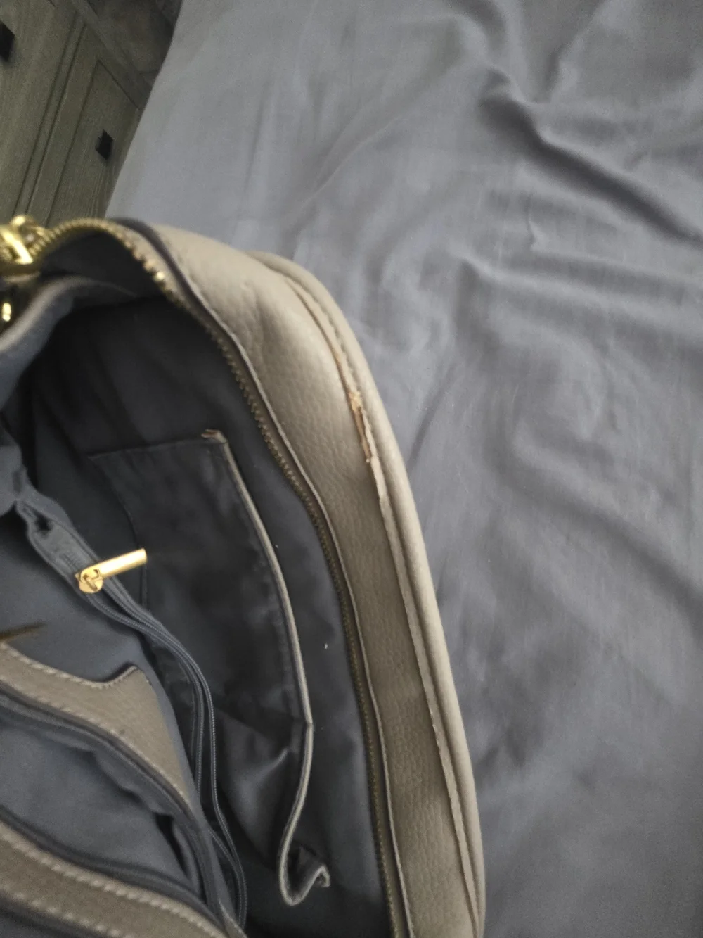 Worn Michael Kors Grey Bag