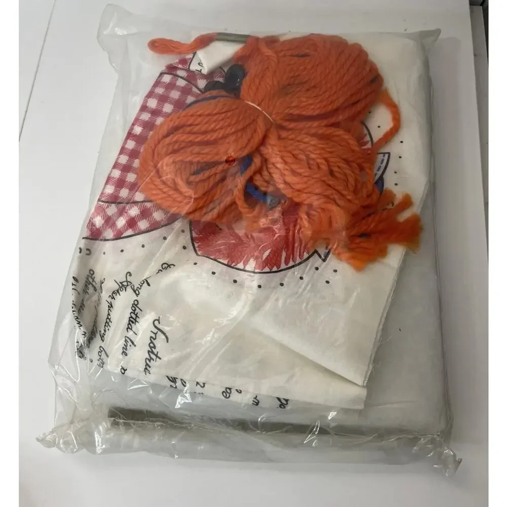 Crewel shut vintage stitchery