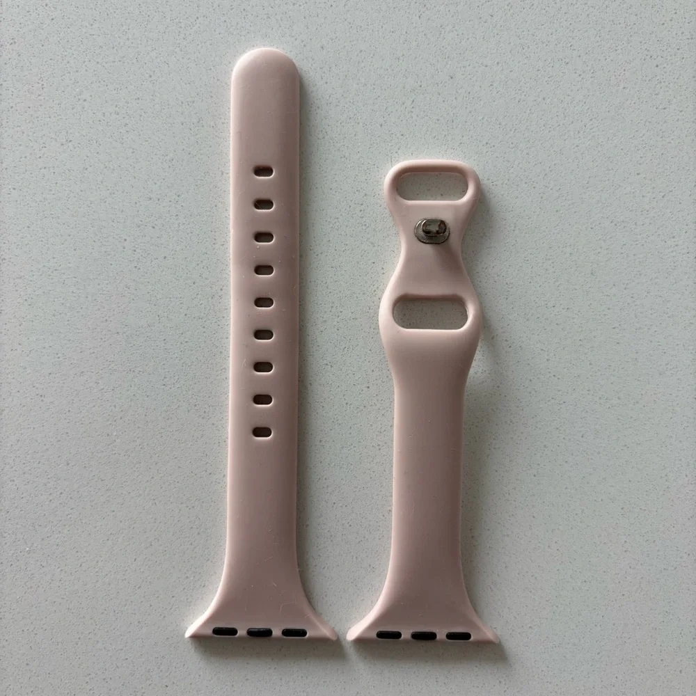 38/40/41 MM light pink/neutral Apple Watch silicone band