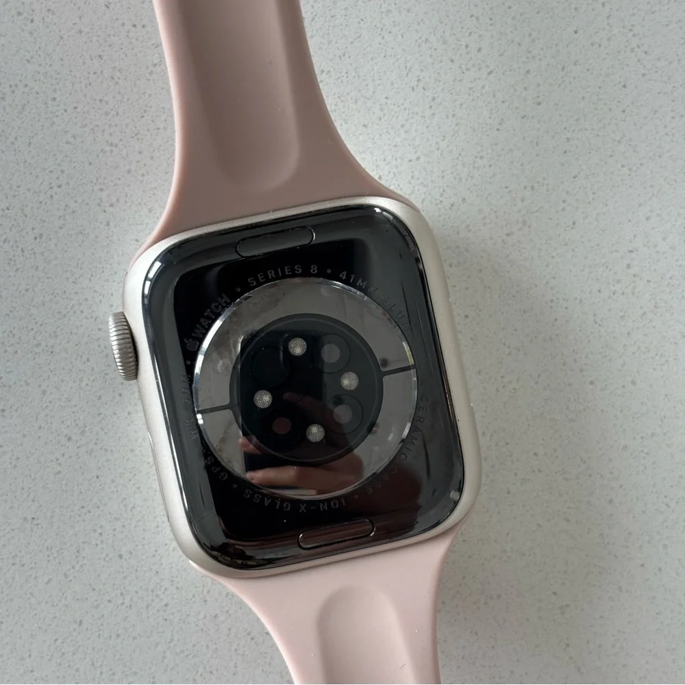 38/40/41 MM light pink/neutral Apple Watch silicone band