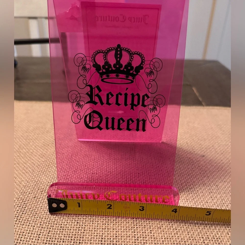 Juicy Couture Pink Acrylic Tablet & Cookbook Holder