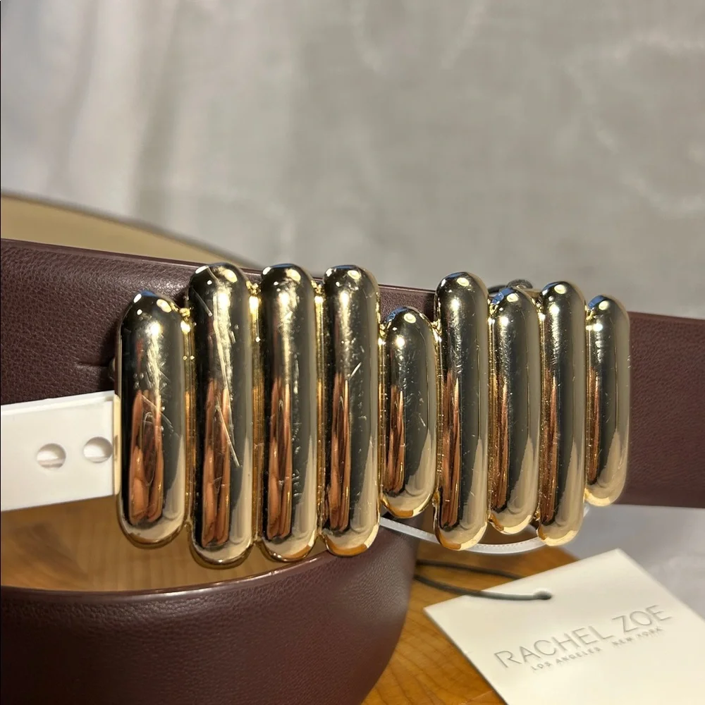 NWT Rachel Zoe classic belt with abstract buckle