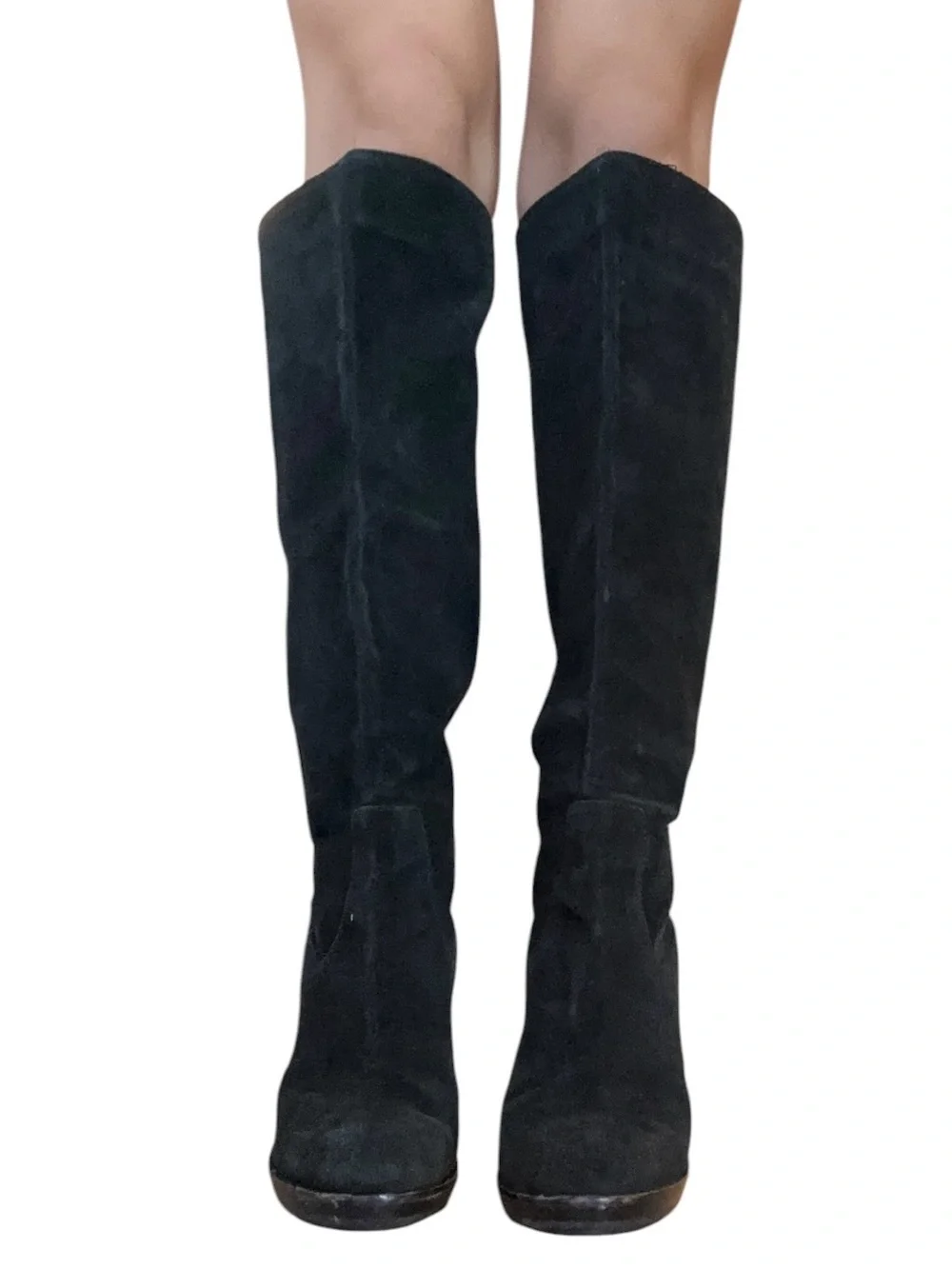 Michael Kors 'Lesley' Tall Boot Suede Black Size 8.5