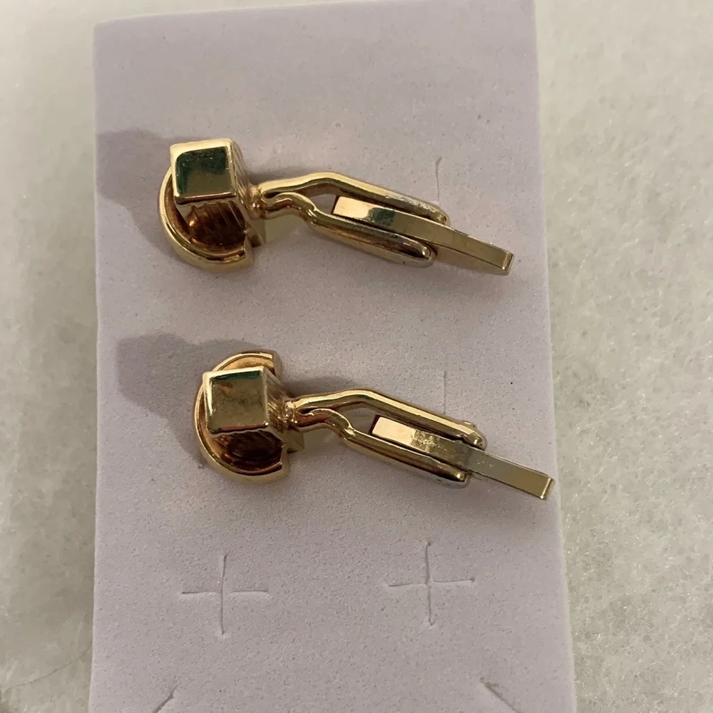 DIOR Elegant Gold-Tone Cufflinks