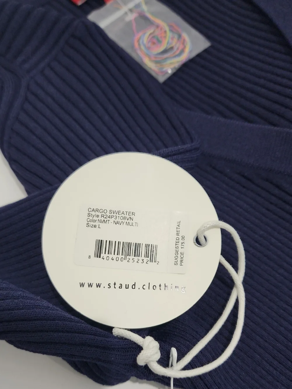 Staud Cargo Sweater - Navy Multi