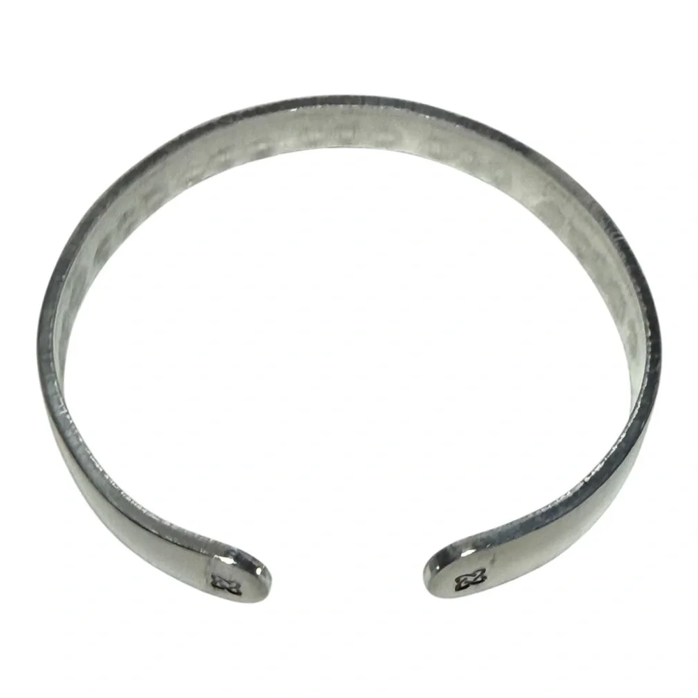 Handmade silver stamped