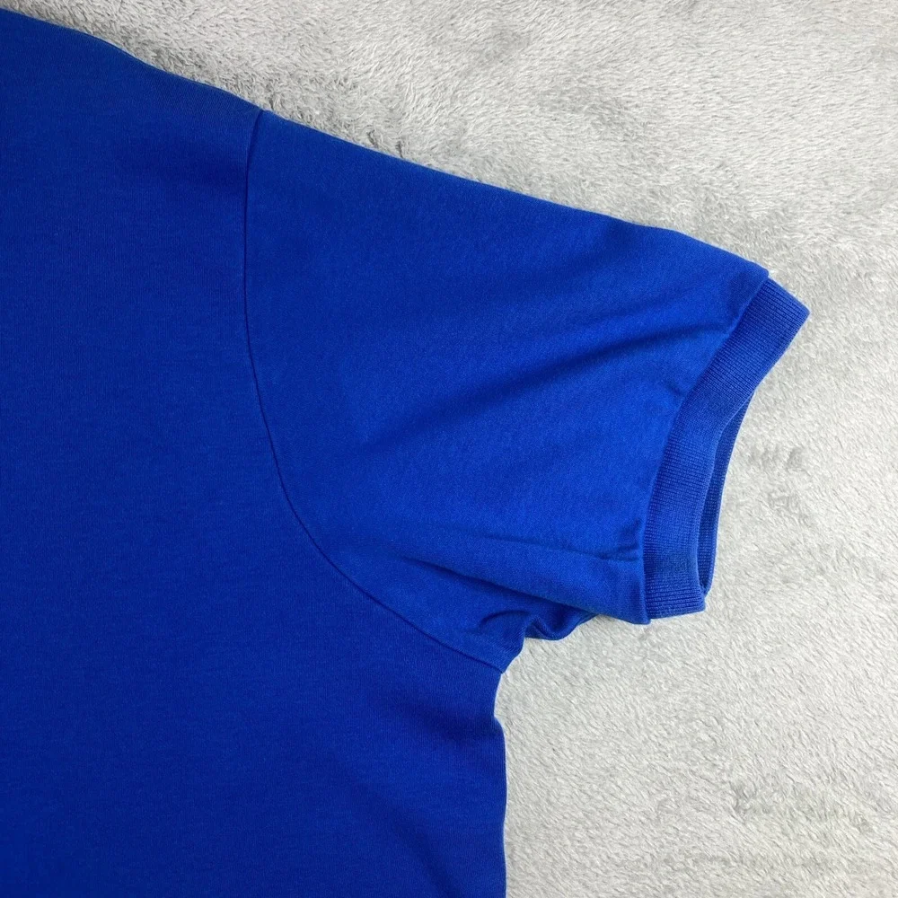 Ralph Lauren Polo Shirt Men Large Blue Preppy Casual Pony Logo Short Sleeve