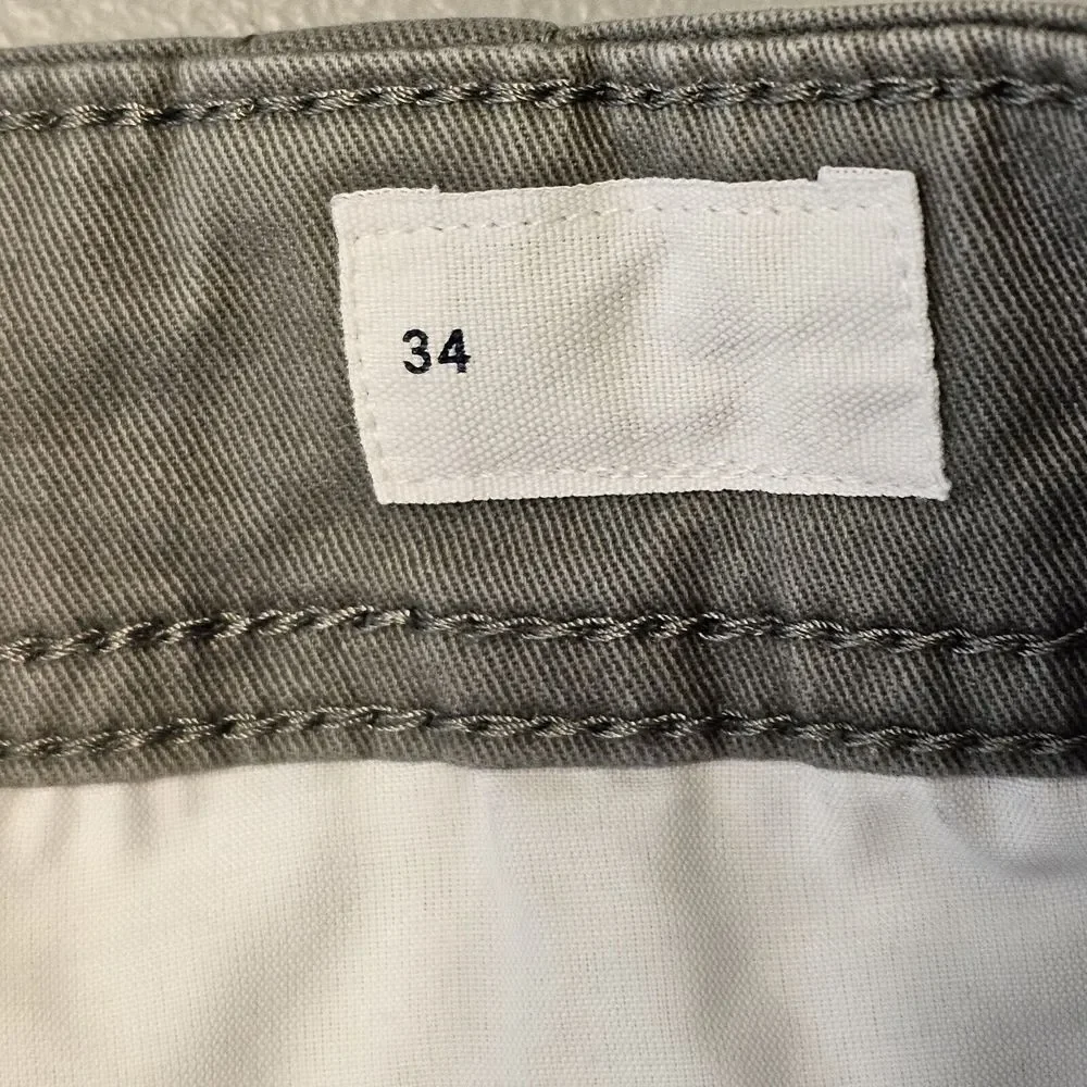GAP Flex Cargo Shorts Flat Front Pockets Casual Vintage Wash Green 36* (*Tag 34)