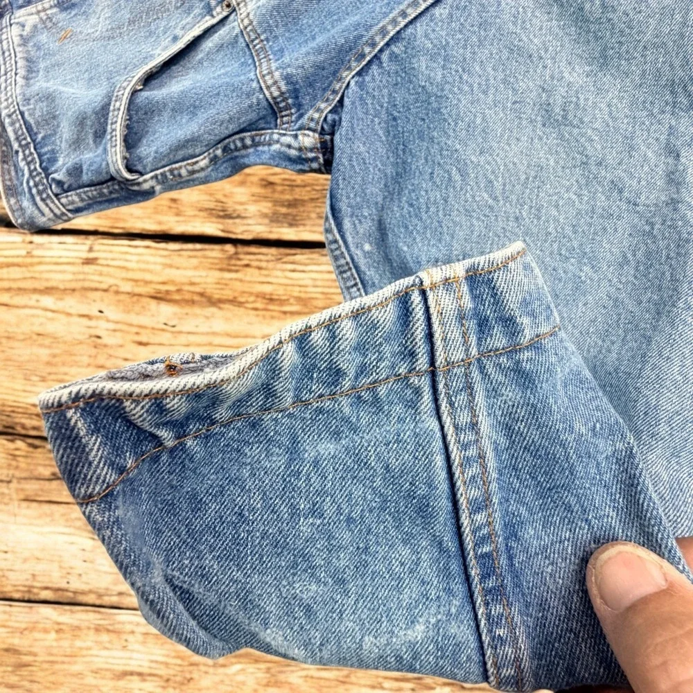 Vintage Ball Jeans Denim Jacket Mens 48 Medium Light Blue Trucker Made Italy 60s