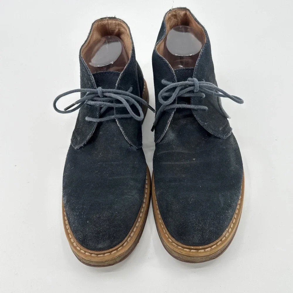 1901 Canyon Blue Suede Chukka Boots Mens 9M‎ Navy Blue Suede Desert Boots