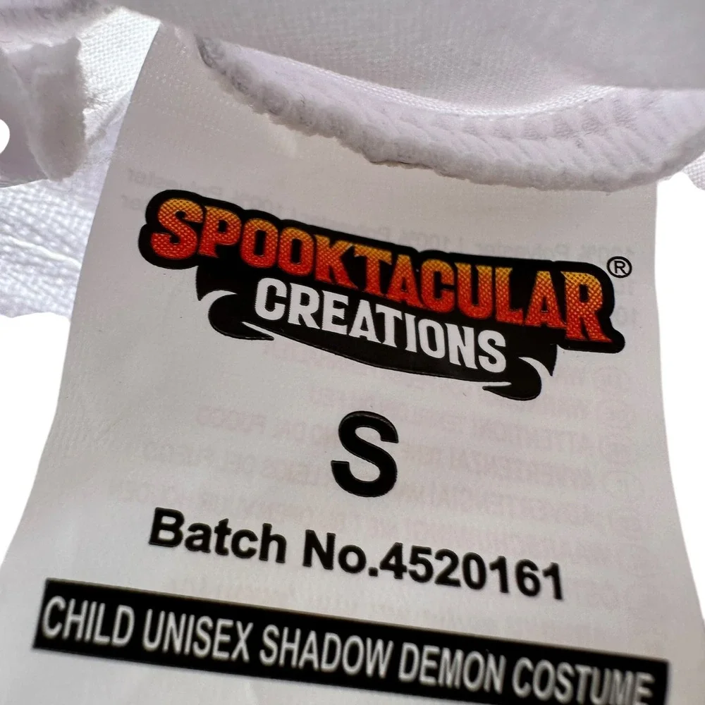 Spooktacular Creations Shadow Demon‎ Costume Jumpsuit Hood Halloween S