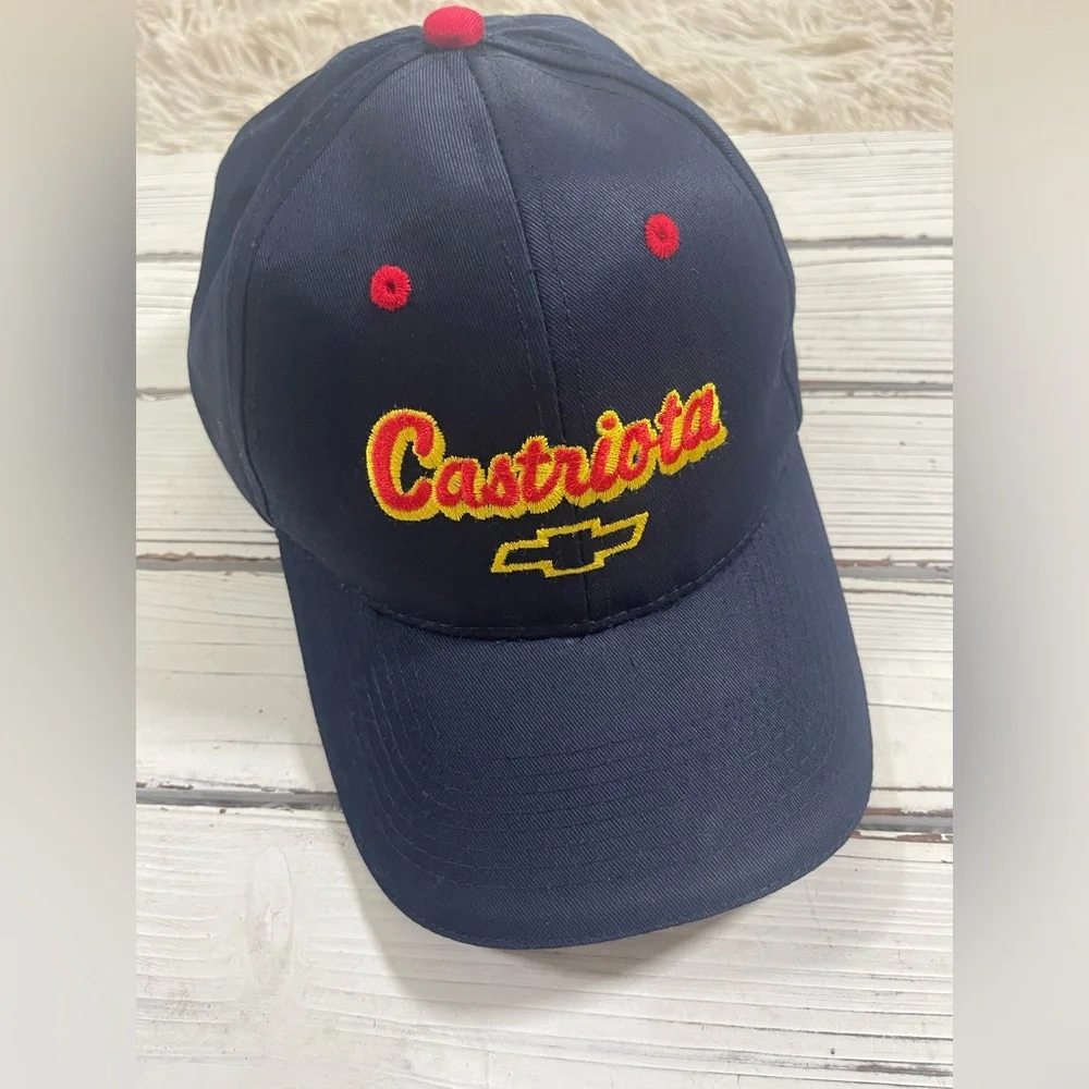 Chevy Chevrolet Truck Cap Baseball Hat Dealership‎ Promotional Navy Red Yellow