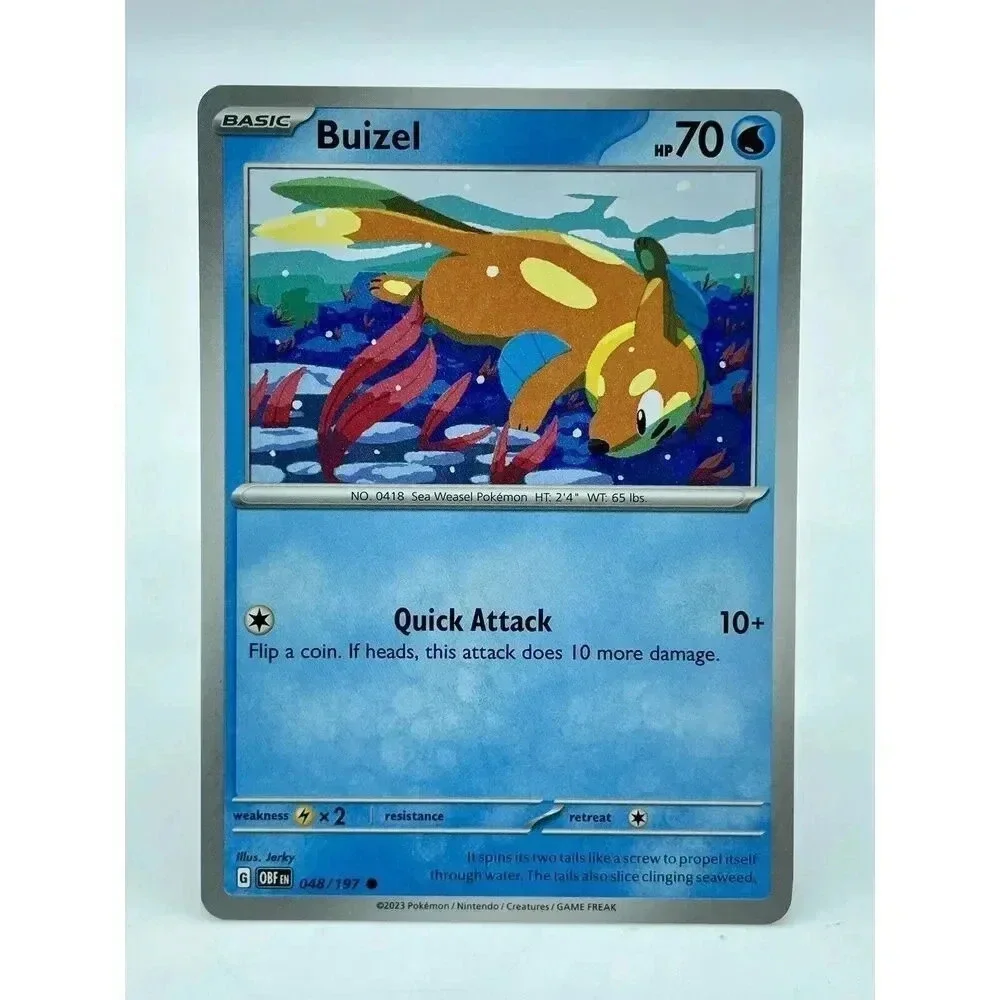 Buizel 048/197 Common‎ S&V: Obsidian Flames Non-Holo Pokémon TCG Mint Unplayed