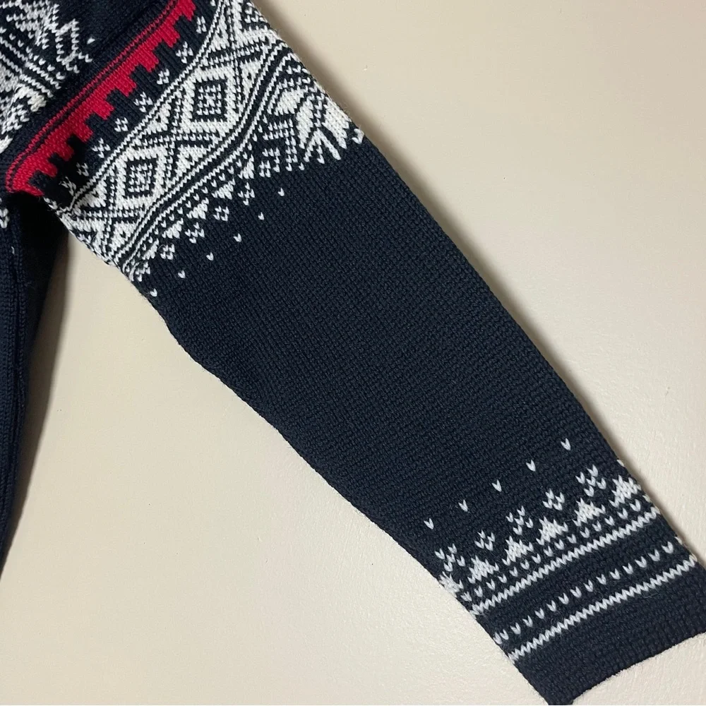 Dale of Norway Anniversary 1/4 Zip Sweater Men's Small Wool Nordic Fair Isle