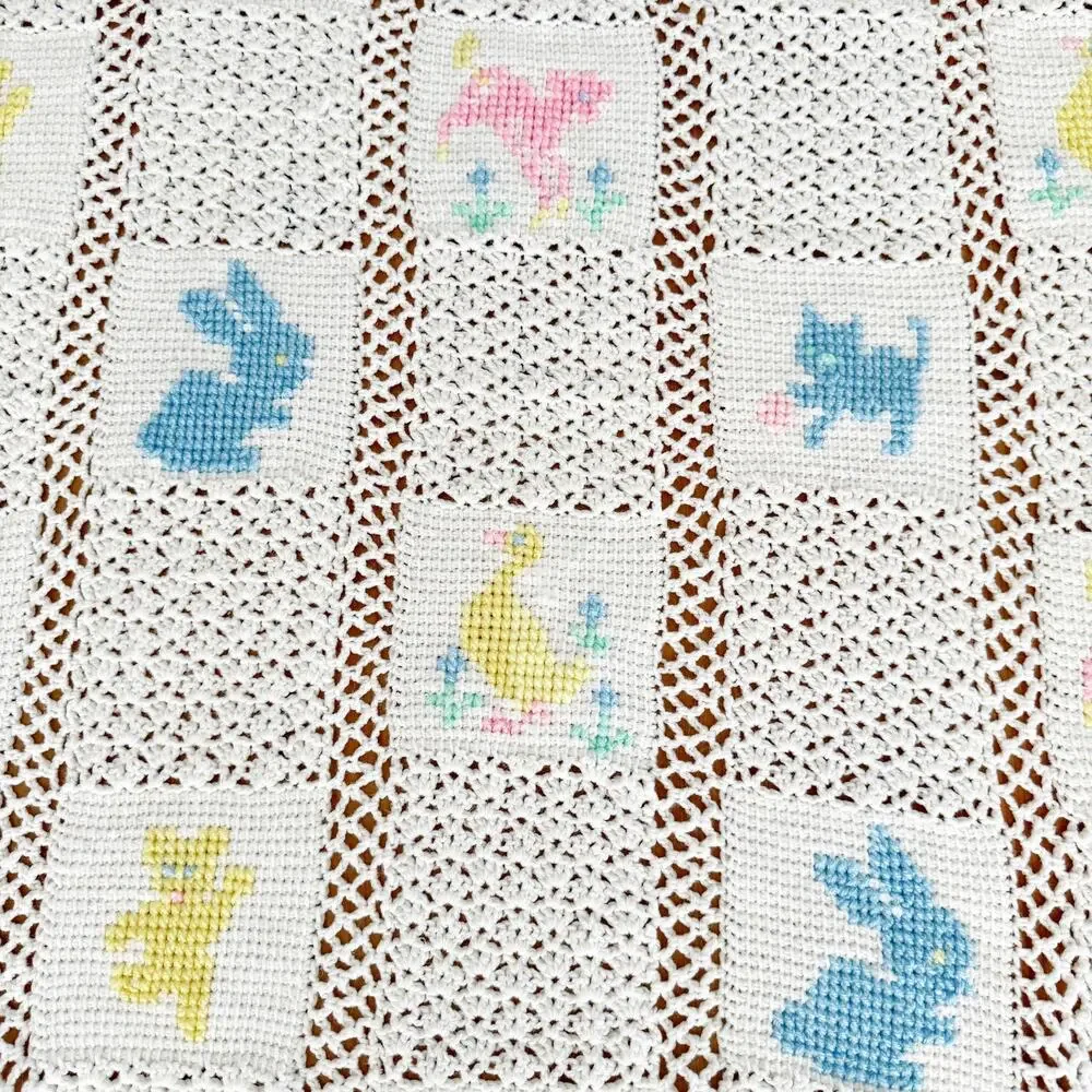 Vintage handmade white
