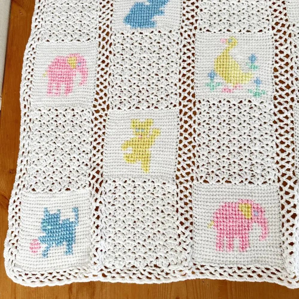 Vintage handmade white