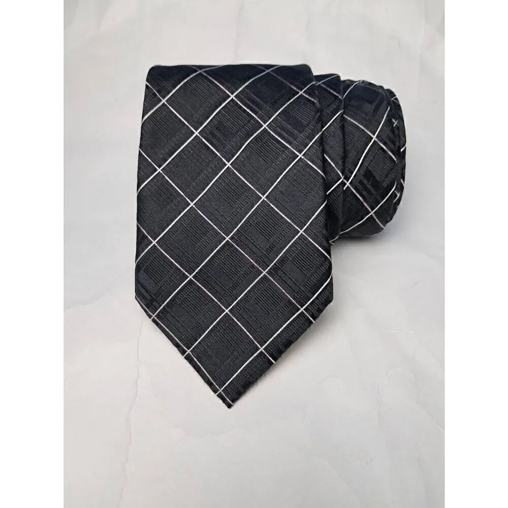 Donald Trump Signature Collection Handmade Pure Silk Stripe Tie L=56'  W=3.85'