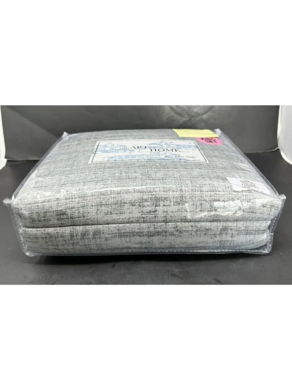 ANN GISH THE ART OF HOME CODE GREY King Duvet Set w/2 King Shams NEW $525