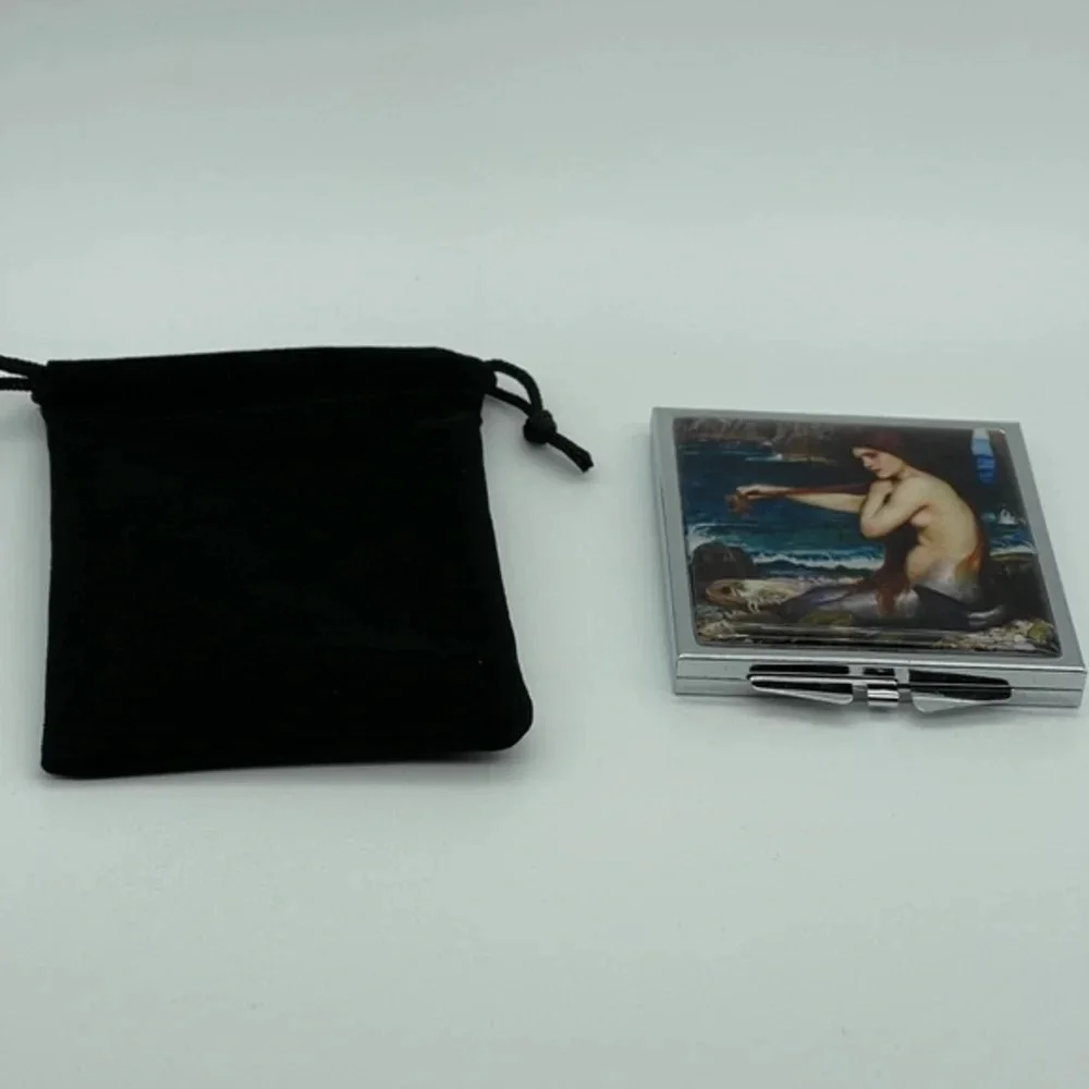 Retro Mermaid 🧜‍♀️ Compact Mirror,  NWOT