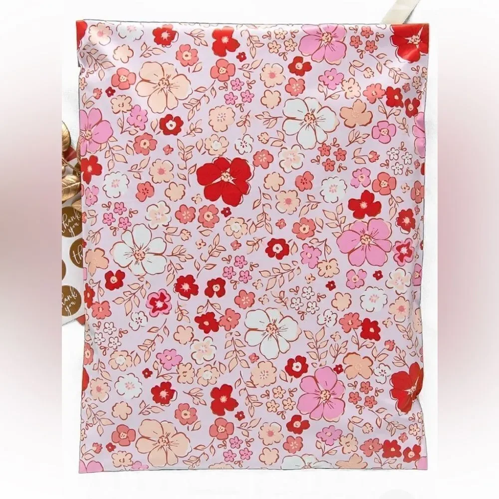 Poly Mailers MIx sizes 10x13 14.5x19 45 poly mailers 45 stickers