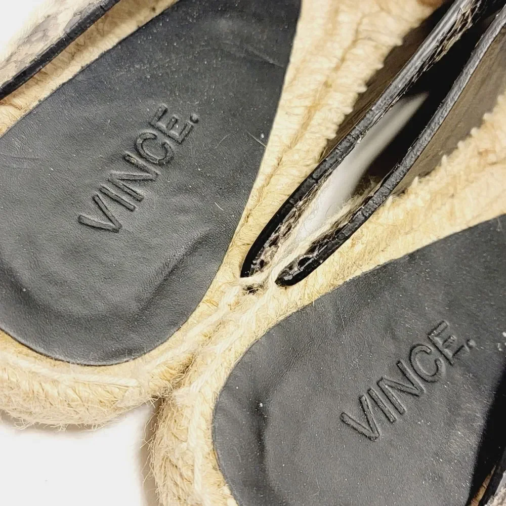 Vince slide observed leather
