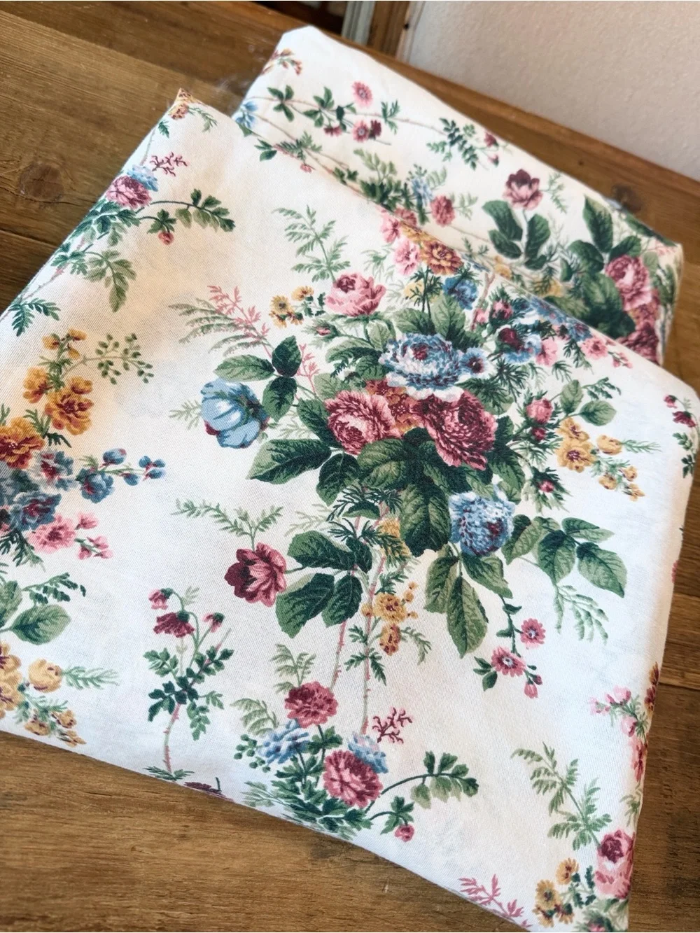 Vintage floral curtain