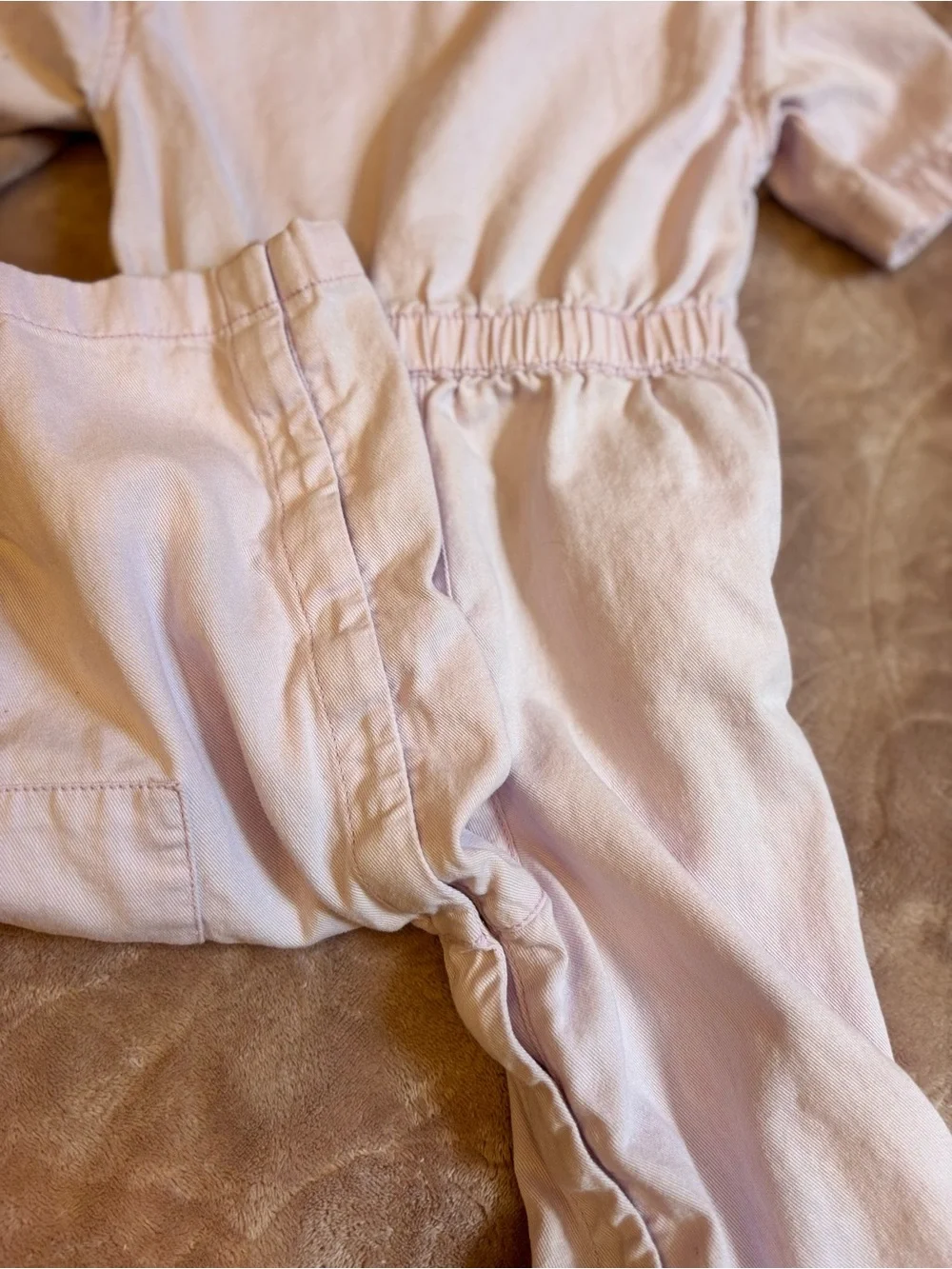 Old Navy Short-Sleeve Utility Cargo Jumpsuit Lilac Ice Toddler Girls 2T