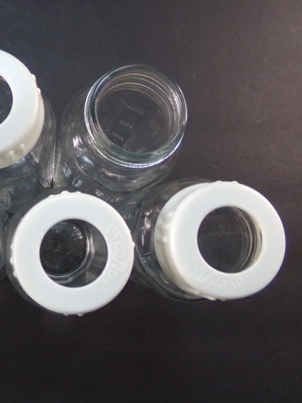 Evenflo clear glass