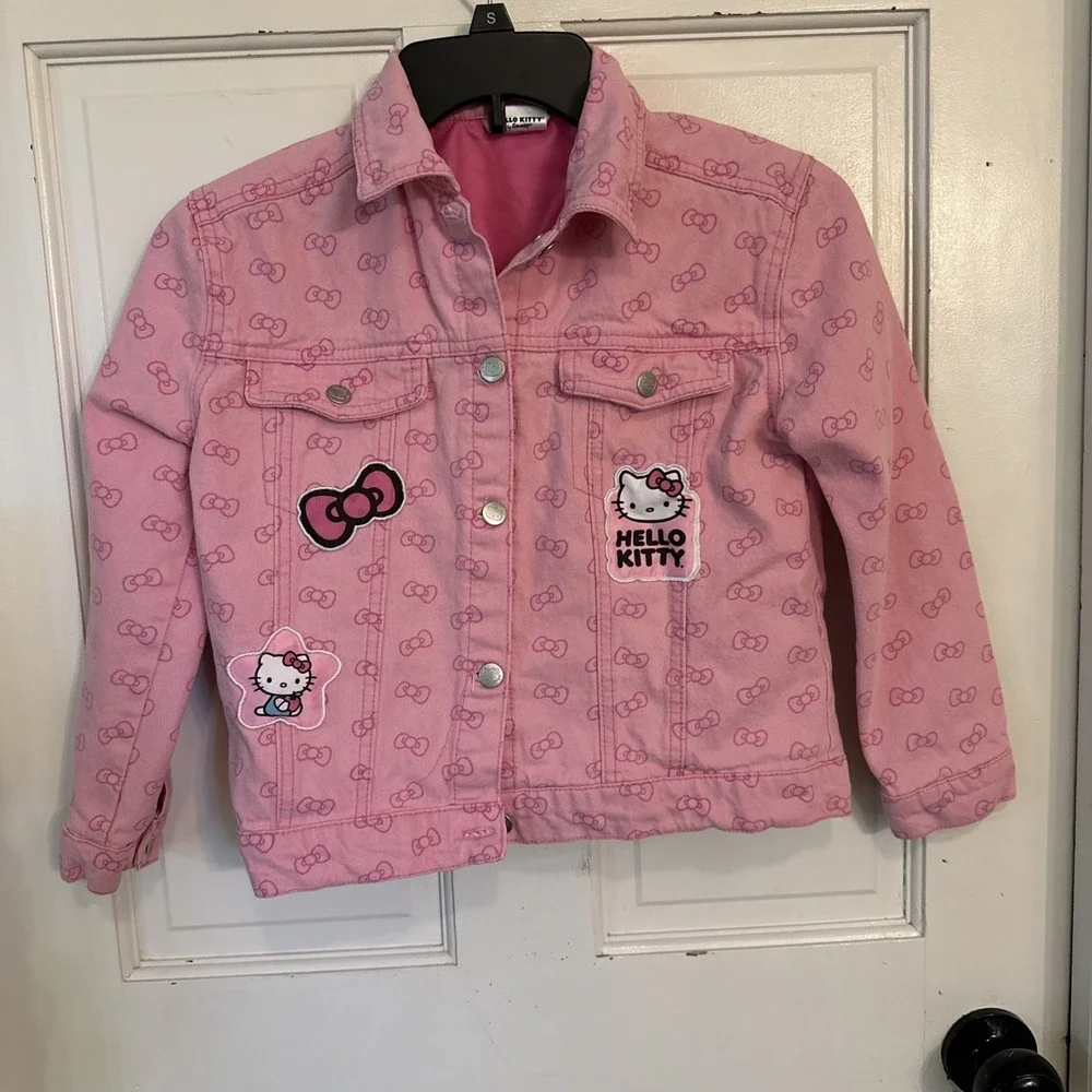 Hello Kitty closure jacket fabric
