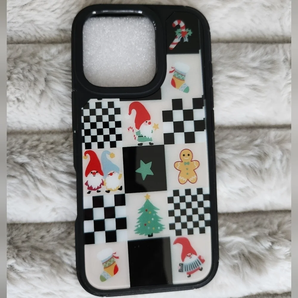 Christmas Festive Checkered IPhone 16 Pro Case