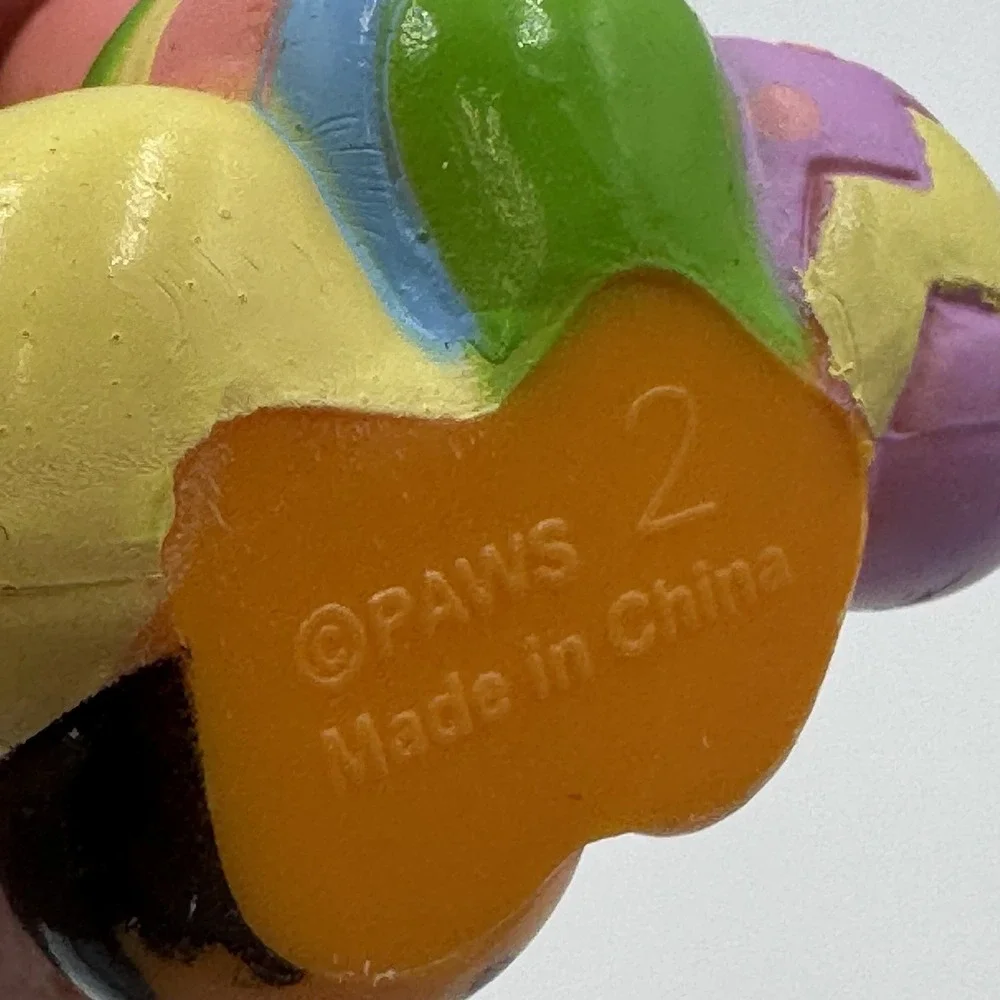Vintage 1980s Garfield Easter Bunny Figurine PVC PAWS United Feature Eggs 2.5