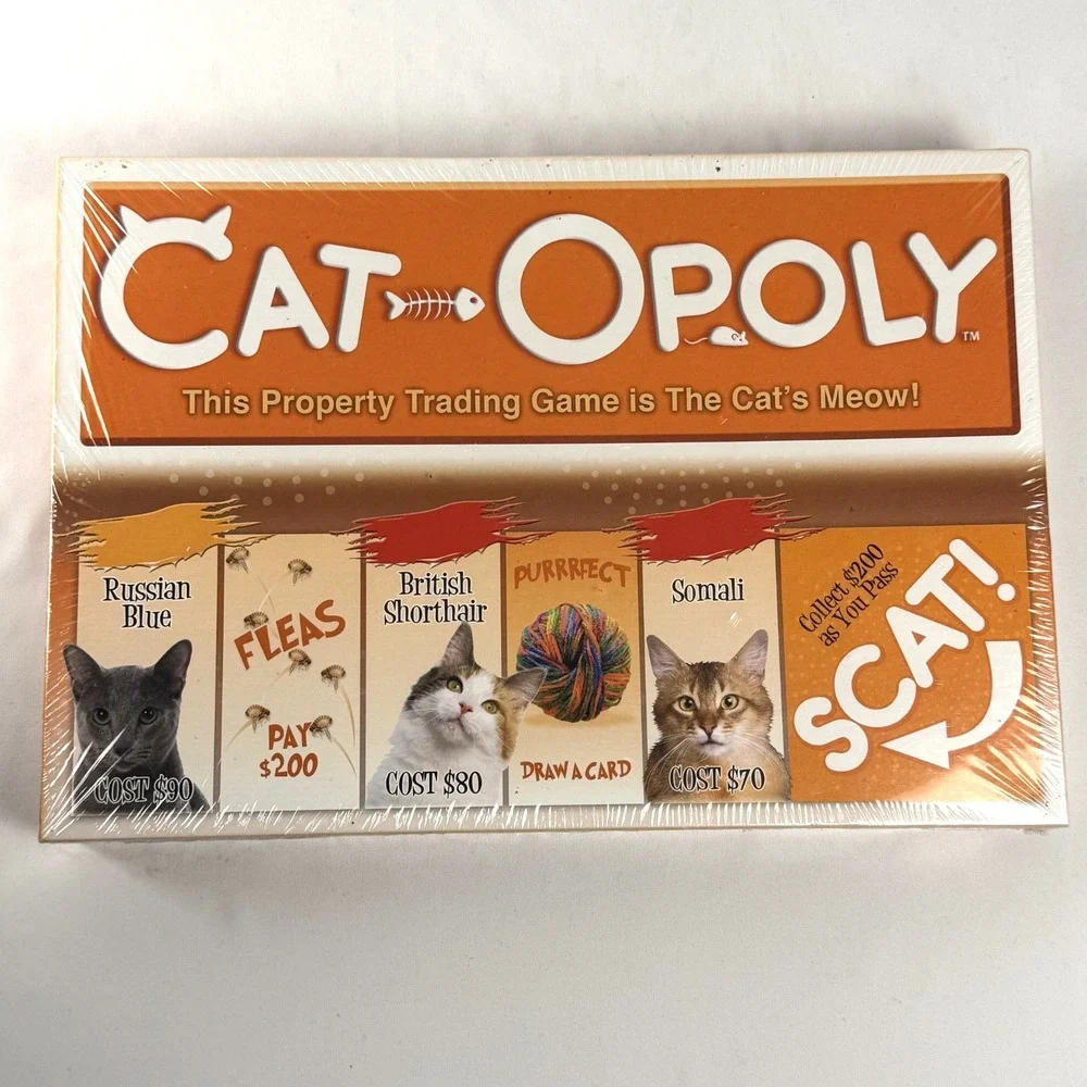 Board Game - Cat-Opoly Catopoly Cats (New) Factory Sealed‎