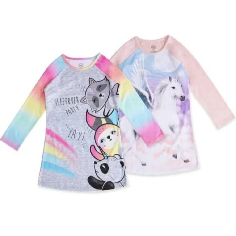Bundle Wonder Nation Sleep Dresses Size Large (10-12) For Girls
