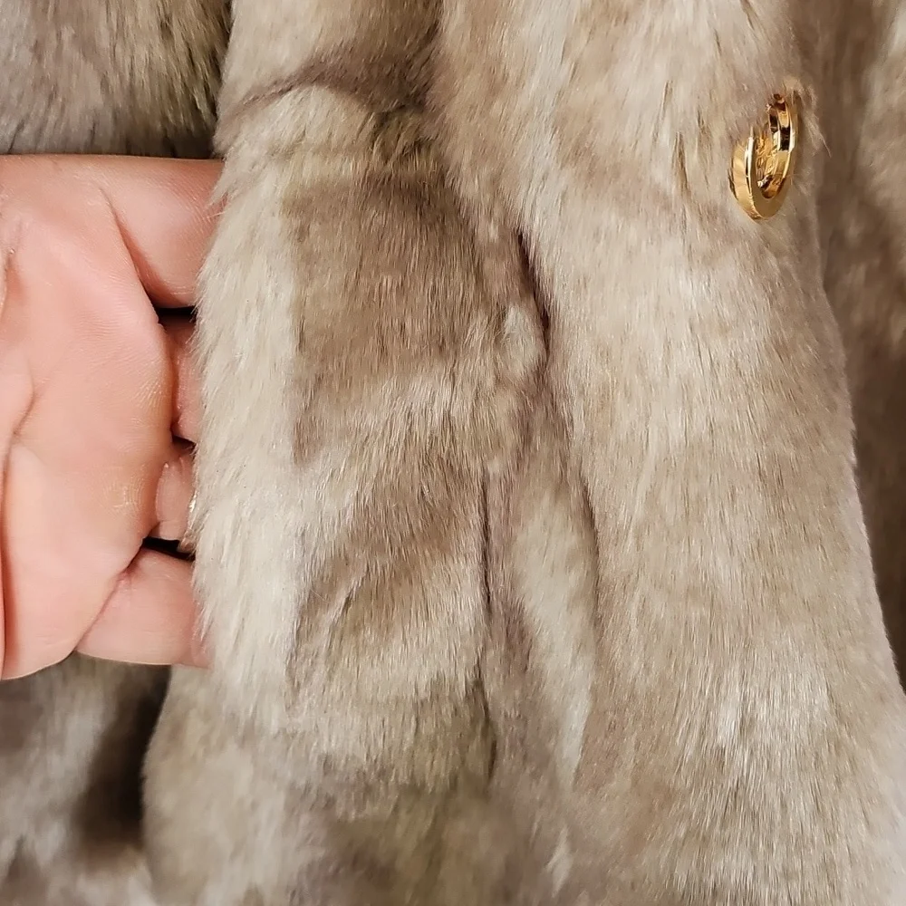 Juicy Couture Faux Rabbit Hooded Jacket.