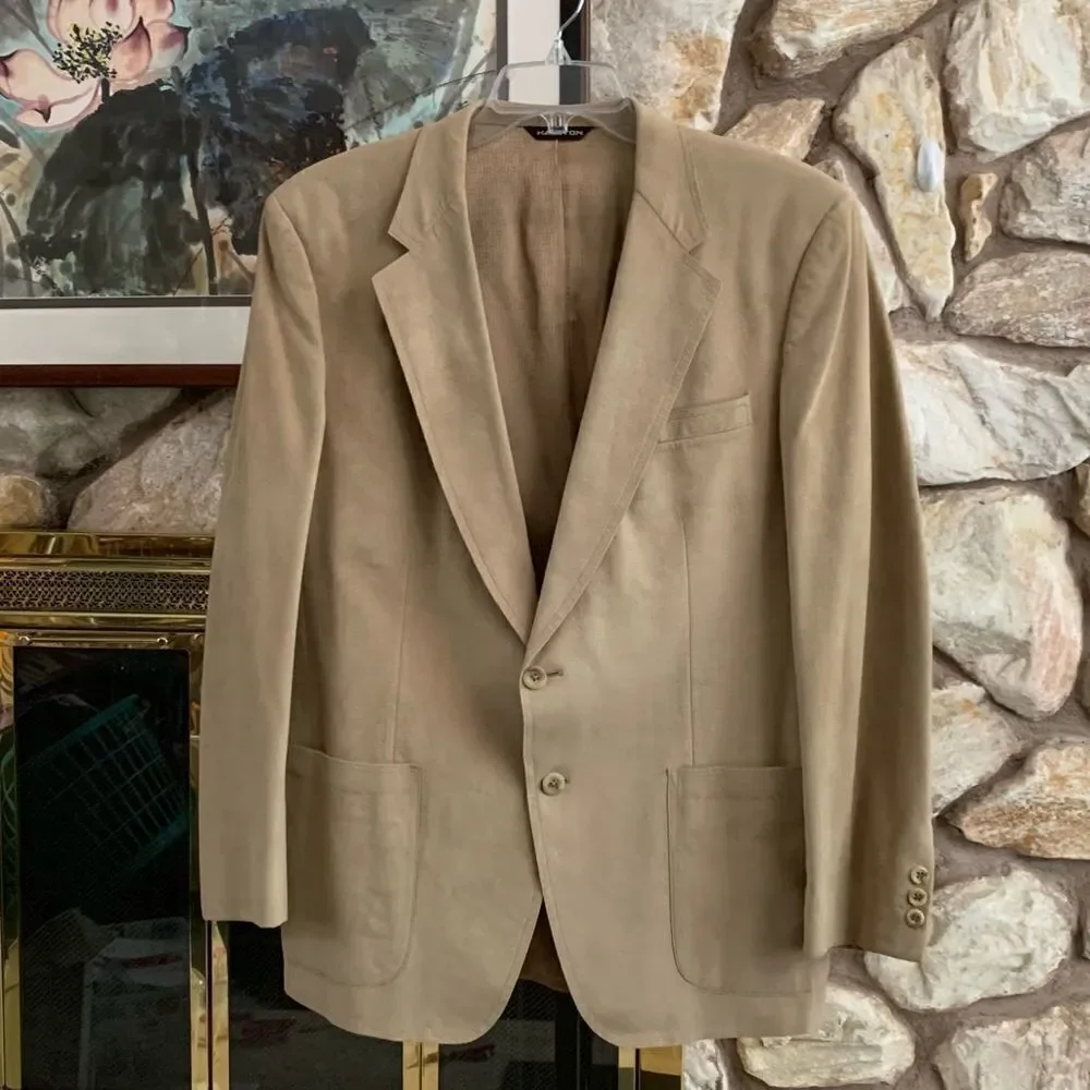 Halston suede blazer