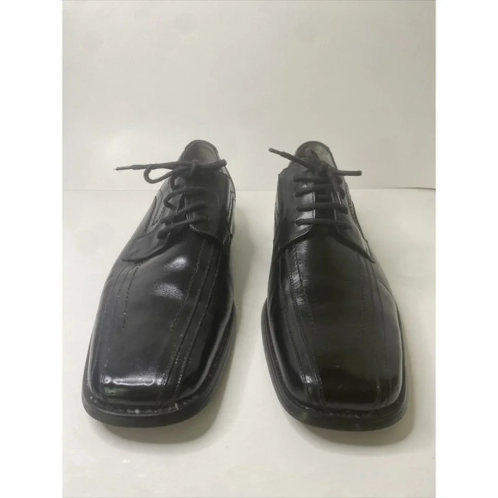 STACY ADAMS LEATHER DRESS SHOE GALLAGHER‎ SZ 11M (23274-01) BLACK VERY GOOD