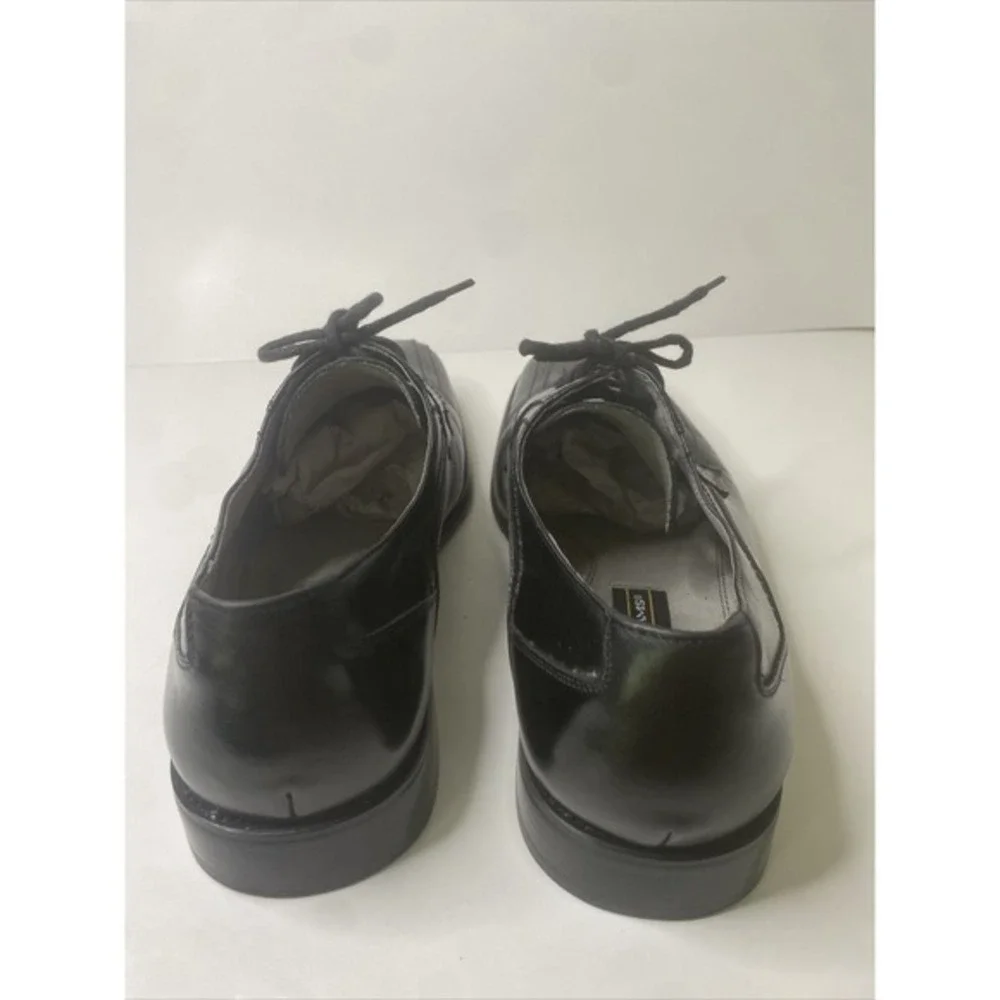 STACY ADAMS LEATHER DRESS SHOE GALLAGHER‎ SZ 11M (23274-01) BLACK VERY GOOD