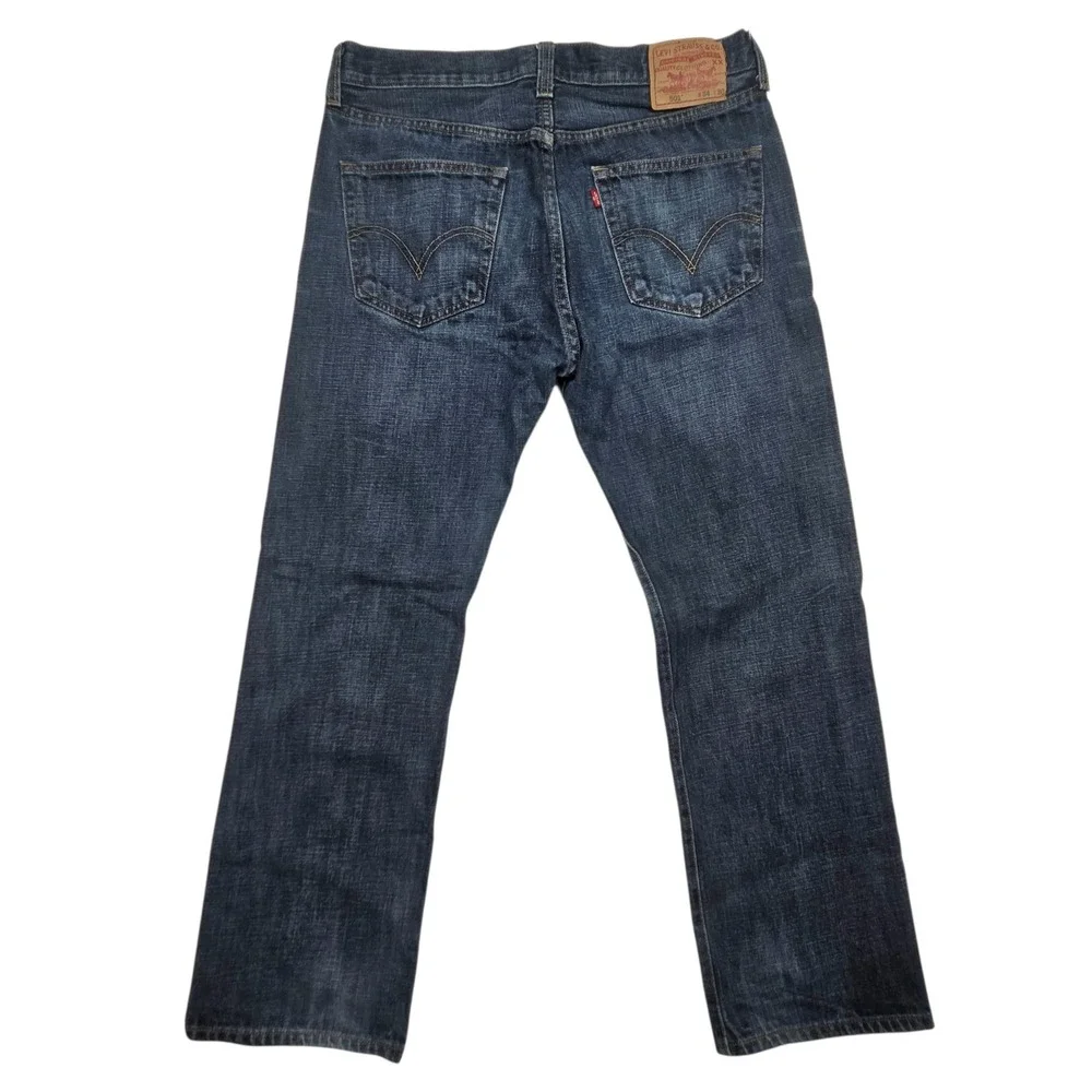 Vtg Levi's 501 Original Jeans Mens 34x30 Dark Wash Blue Straight Leg Denim