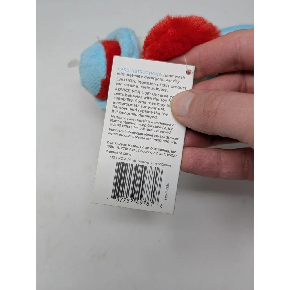 Vintage Martha Stewart Pets Clown‎ Chew Toy 2013