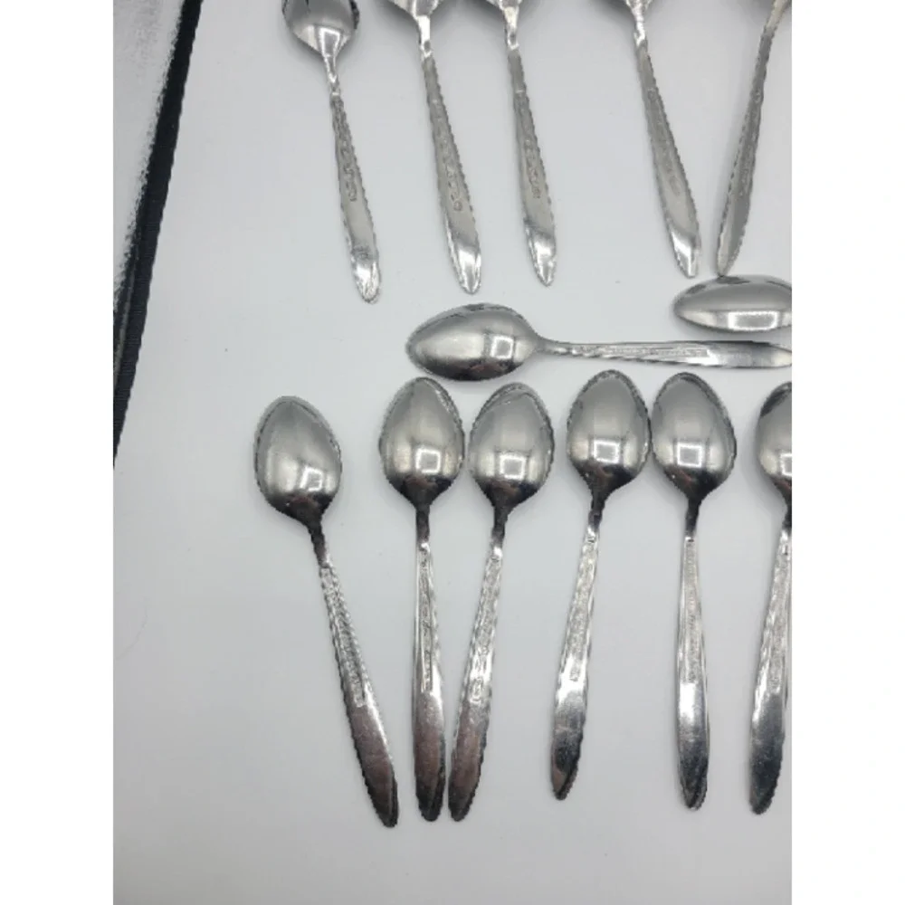 Stanley Roberts Florentine Rose stainless‎ steel 16 tsp 8 tbsp (24)