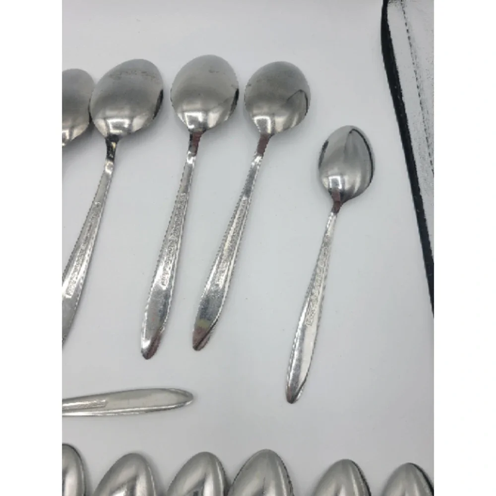Stanley Roberts Florentine Rose stainless‎ steel 16 tsp 8 tbsp (24)