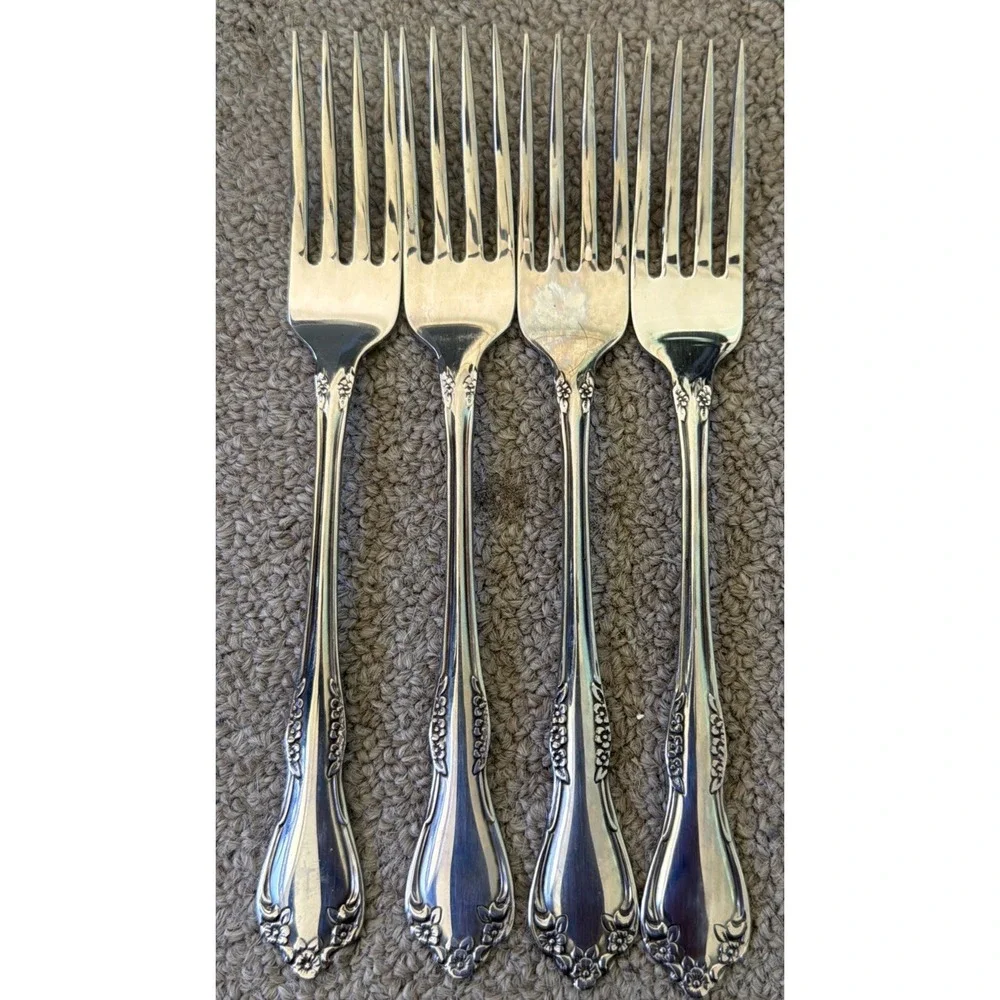 Lot of 12 Wm A Rogers Oneida LTD Mansfield Amadeus Deluxe Stainless Flatware EUC