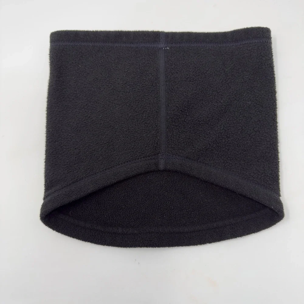 Nike‎ Fleece Neck Warmer Gaiter Black Silver Swoosh Logo Running Training OSFM
