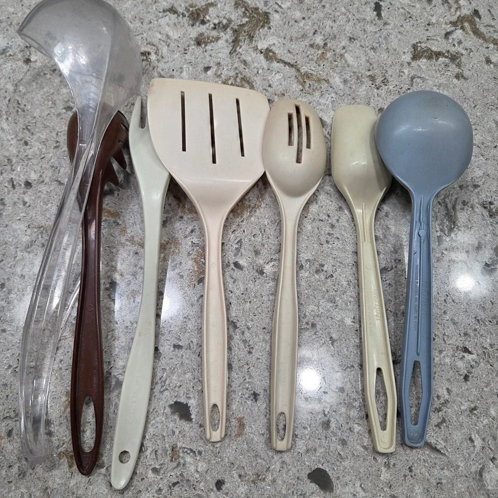 Vintage Kitchen Utensil Lot 7pc Foley‎ Ensar Melamine King Kraft Collectible