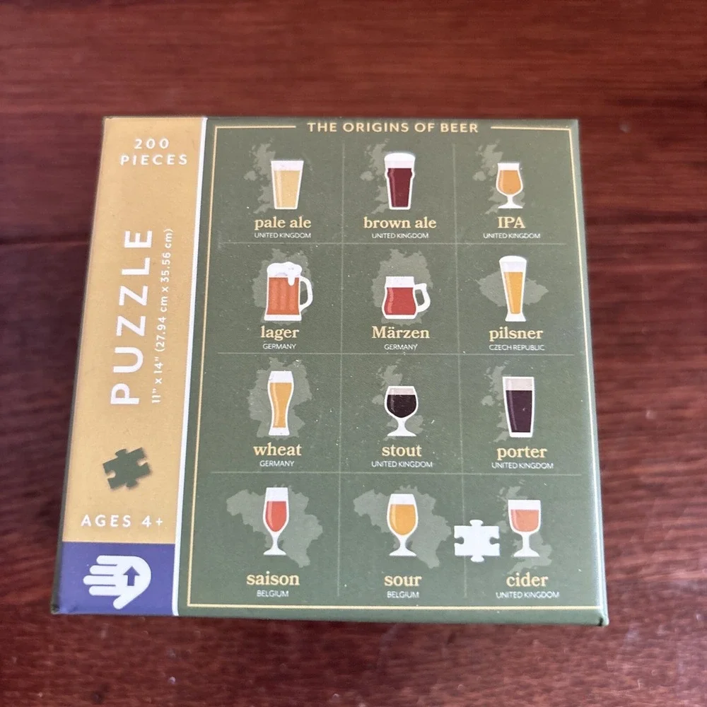 Mixology - 200 Piece Jigsaw Puzzle - Mixed Drinks & Their Recipes/ New Sealed