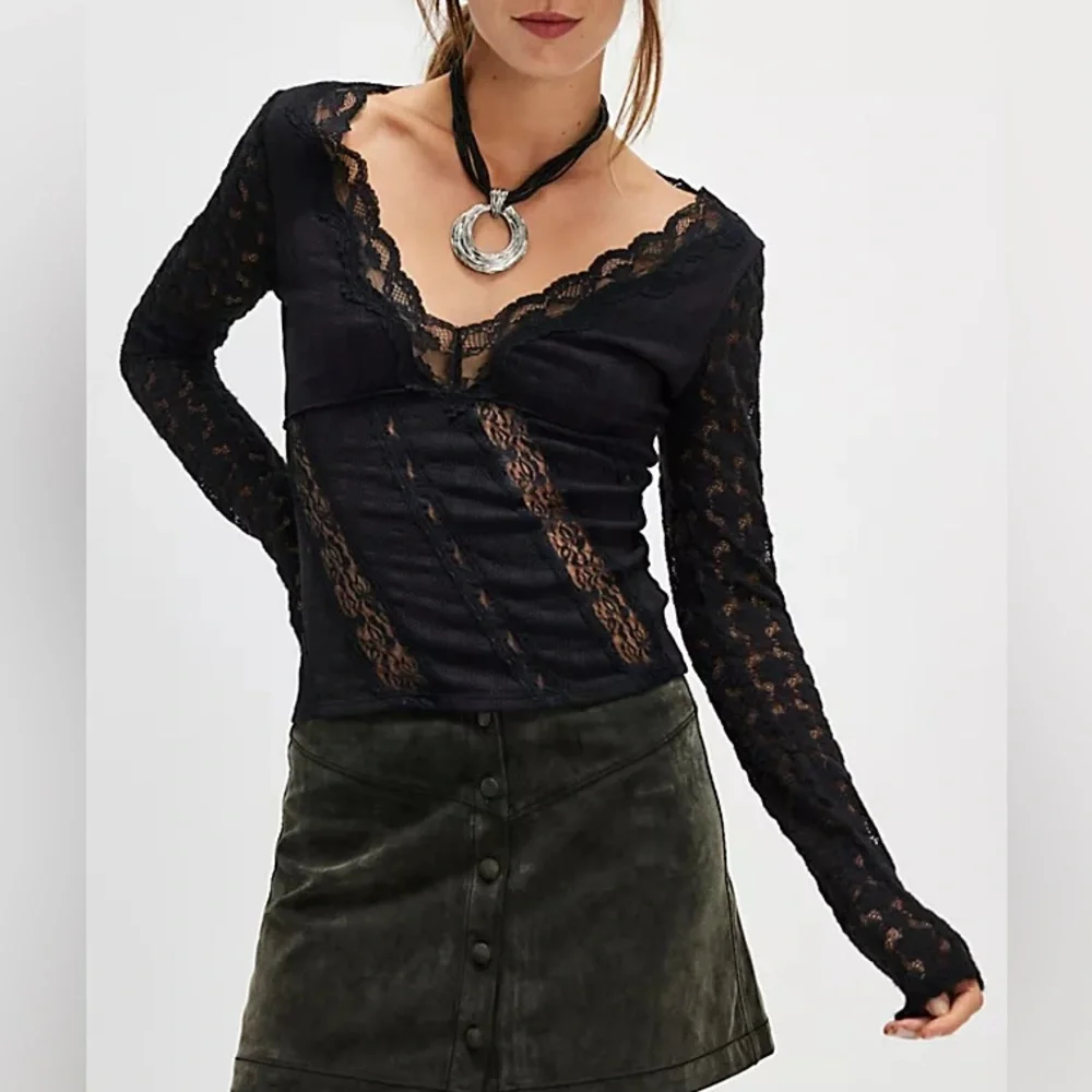 Free People | NWT This Could Be Us Lace Long Sleeve